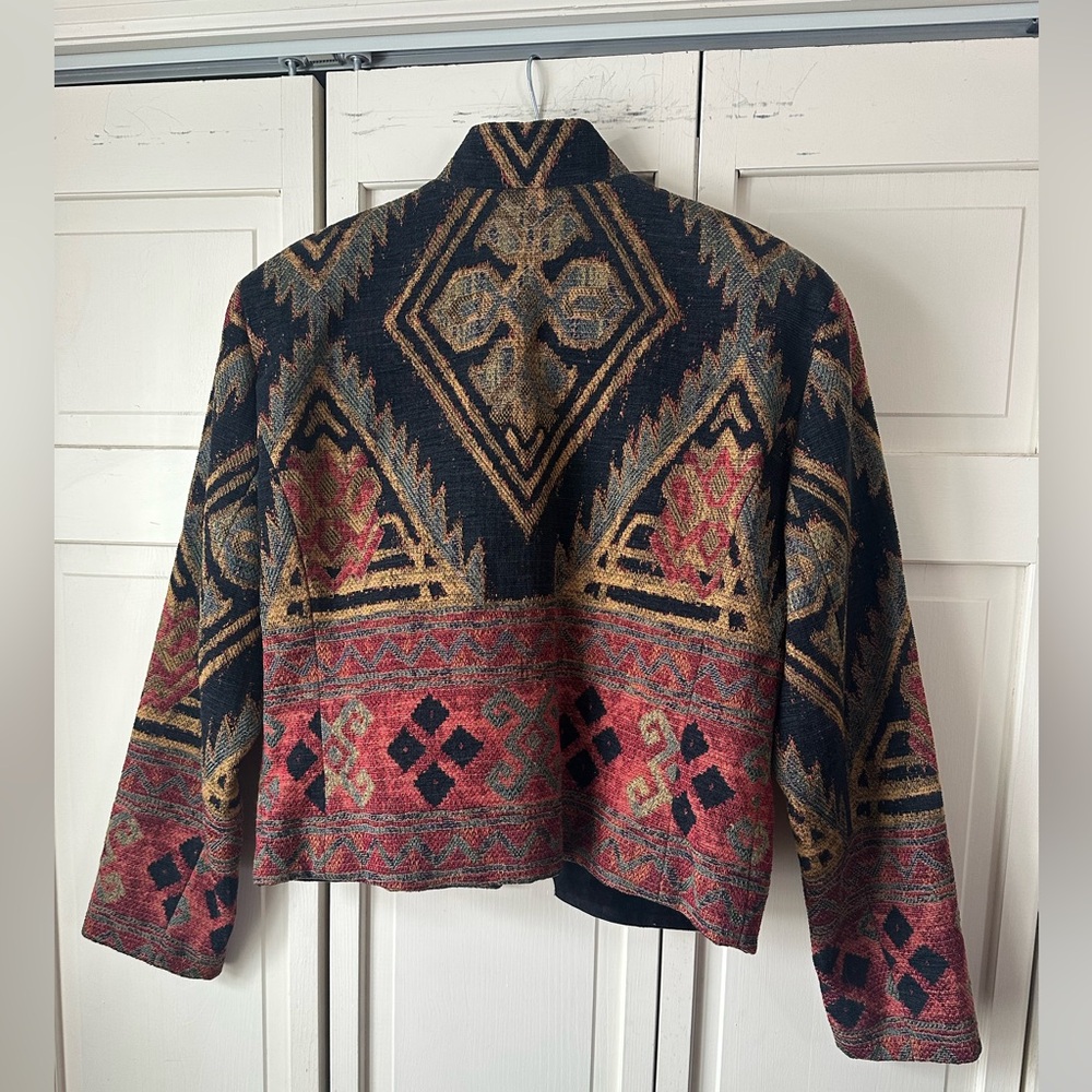Vintage Wraps Collection Cropped Tapestry Jacket - Picture 2 of 9